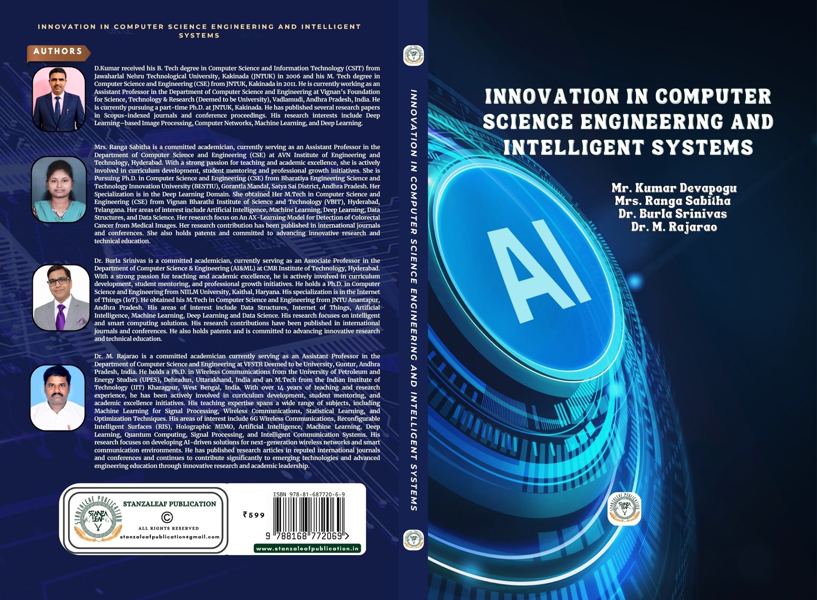 Innovation in Computer Science Engineering and Intelligent Systems